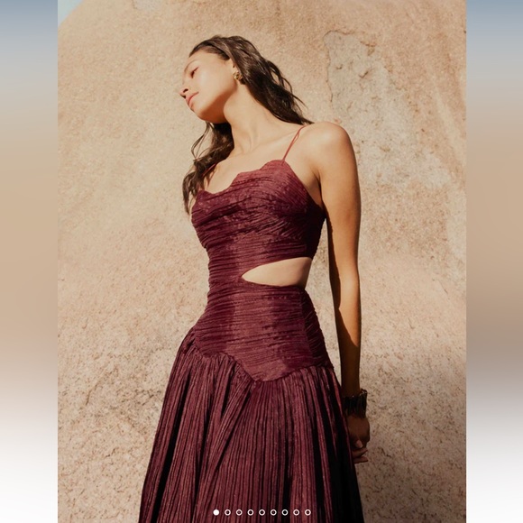 Aje Laurier Wave Maxi Dress AU12/US8 - Picture 2 of 9